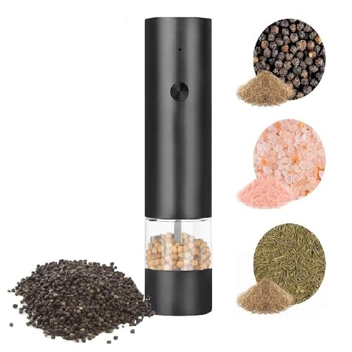 Macina sale e pepe elettrico, ricaricabile tramite USB, con copertura antipolvere, con controllo regolabile, con un pulsante, ricaricabile, elettrodomestici da cucina per sala da pranzo