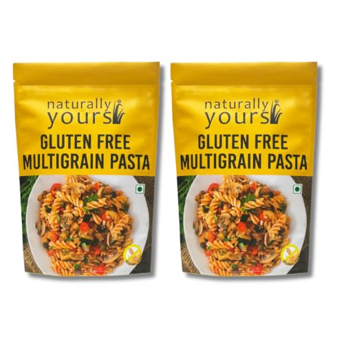 Image of Naturally Yours Gluten Free Multigrain Pasta | Corn, Amaranth, Bengal Gram, Jowar & Rice | No Maida, Preservative Free, Vegan, No Onion No Garlic, Jain Friendly | High Fiber & Protein | 200g Pack of 2