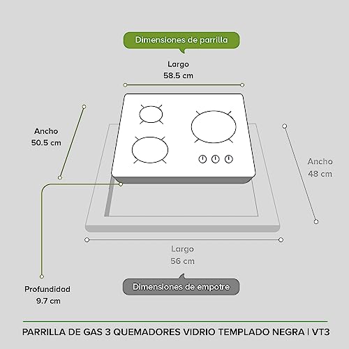 Catálogo de Parrillas Empotrables Baratas Top 5. 26 Imagen adicional