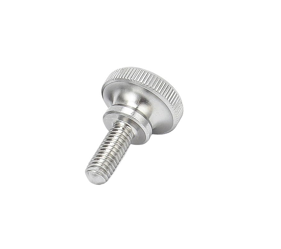 1/5x M2 .5 M3 M4 M5 M6 M8 M10 304 Acero Inoxidable A2-70 Tornillo De Pulgar Cabeza Alta Moleteado Tipo Liso Perno Ajuste Manual Métrico(10mm,5pcs M4)