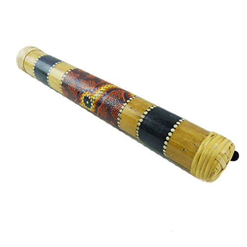 Regenmacher Rainstick Rainmaker Bambus Percussion Rhythmus bemalt Aborigine Dot Painting (60 cm) für 27,90 EUR bei amazon.de Bild: Regenmacher Rainstick Rainmaker Bambus Percussion Rhythmus bemalt Aborigine Dot Painting (60 cm) für 27,90 EUR bei amazon.de