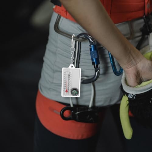 Brújula portátil BESPORTBLE mini con termómetro, 2 piezas miniatura 5