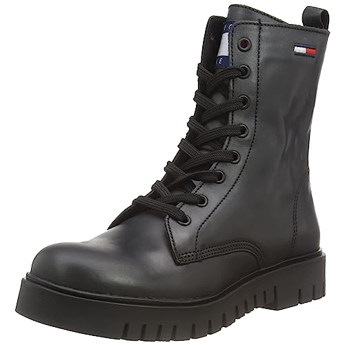 Tommy Jeans Damen LACE UP WMNS Boot EN0EN01992 Niedrige Stiefel, Schwarz,...