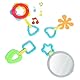 MOLTO | XXL-Spielmatte für Babys mit Musik und 4 Hängespielzeugen – Design Gusy Light – gepolsterter Kinderteppich mit Schleife und Sound – ab 0 Monaten – 140 x 90 cm