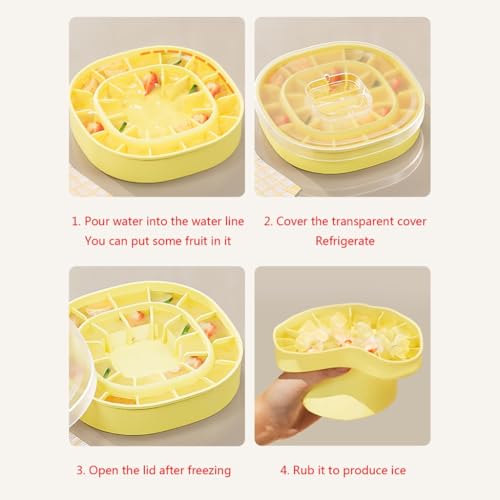 Cubeta plegable para cubos de hielo de silicona miniatura 4