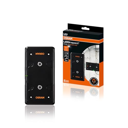 OSRAM LEDinspect DUAL CHARGE PAD, per ricarica senza fili, uscita USB-A, funzione daisy chain, potenti magneti
