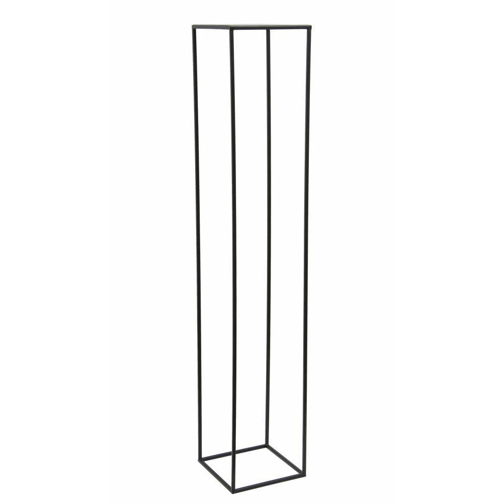 DanDiBo Supporto Per Piante Metallo Nero Quadrato 100 Cm 96589 Tavolino Alto Sgabello Per Fiori Portapiante Design Moderno 84741218