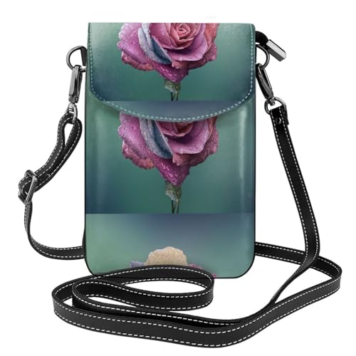 Porte-téléphones pour femmes avec emplacements pour cartes de crédit en cuir PU