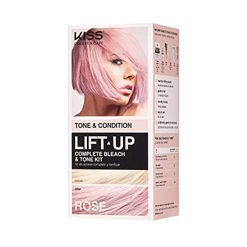 image for KISS Lift Up Complete Hair Bleach Kit with Revitalizing Plex Serum, St