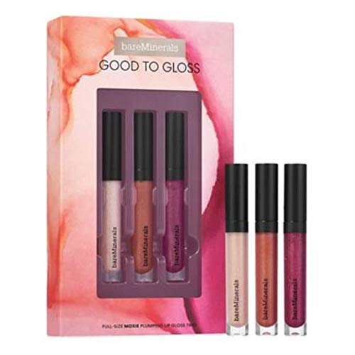 bareMinerals Good To Gloss Full Size Moxie Plumping Lip gloss Trio Set