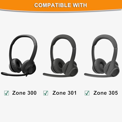 Kit de coussinets d'oreille et microphone de rechange gel pour casque Logitech Zone - 2