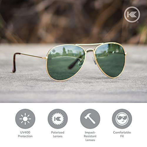 Knockaround Mile Highs Polarized Sunglasses - Aviator Sunglasses with Full UV400 Protection & Impact Resistant Lenses2