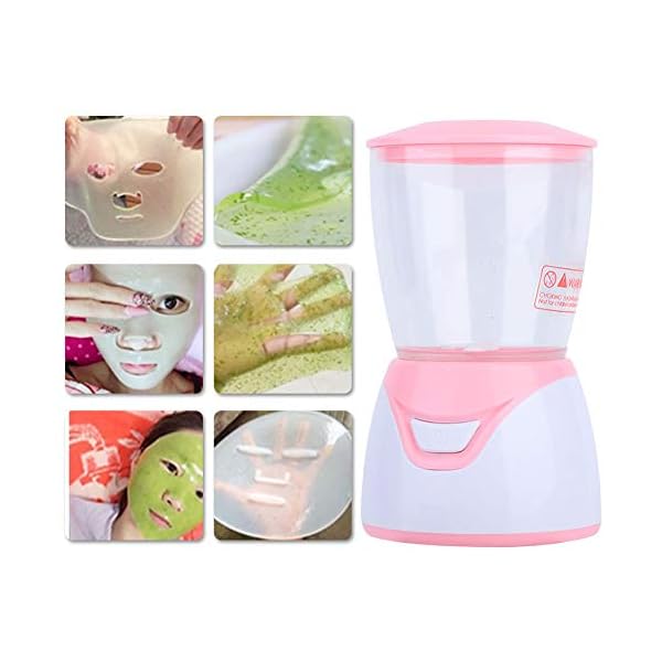Gegong Face Mask Maker Machine with 32Pcs Collagen, Face Mask Machine, Facial Treatment, DIY Natural Fruit Vegetable Mask SPA Skin Care for Eye Chest Hand Neck Skin Care (Machine)