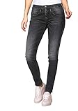  Herrlicher Damen Slim Jeans Baby (Schwarz (Tribute 636), 32W / 30L)