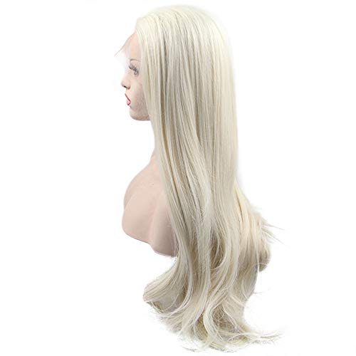 BESTUNG biondo platino parrucca resistente al