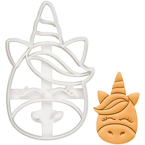 BAKERLOGY Unicorn Face Cookie Cutter for Baking Cover