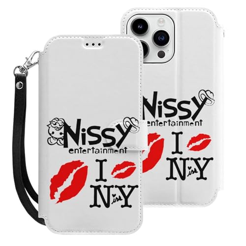 iPhone15ProMax用ケース 手帳型 Nissy スマホケース ストラップ付き 財布型 アイフォン15ProMax用ケース おしゃれ 軽量 背面 携帯カバー カード収納 スタンド機能 PUレザー 耐衝撃
