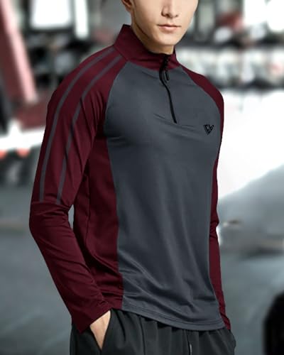 Image of Noble Monk Men's Active wear Regular Fit T Shirt |Full Sleeves |Casual T-Shirt for Men