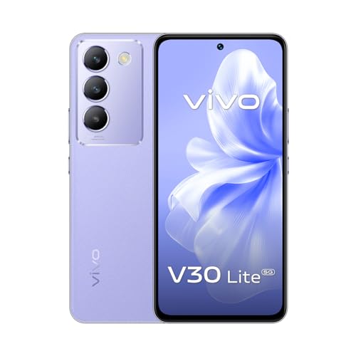 Image of vivo V30 Lite 5G (Leather Purple, 12GB+12GB RAM, 256GB) 120Hz AMOLED Display | Dual Stereo Speaker