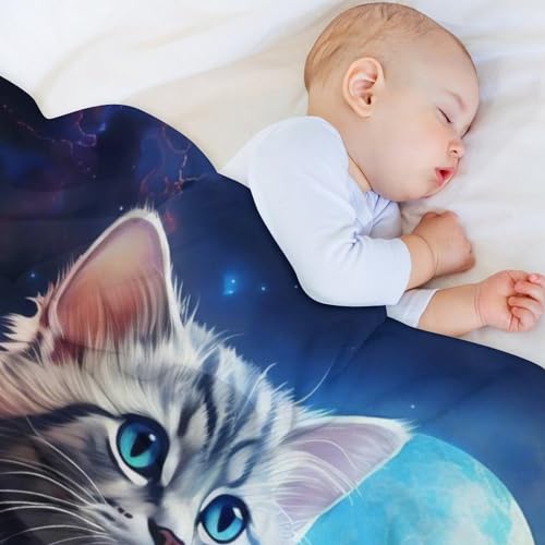 Couverture chat mignon et chaude pour vos soirées sur le canapé - 4