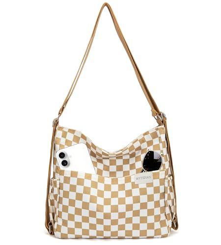 Wytidian Convertible Corduroy Tote Backpack