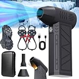 2026 Upgrade Mini Turbo Snow Blower for Car, Hand Held Snow Blower for Car, Portable Handheld Electric Small Cordless Multifunction Dust with LED Light for Vehicle Winter