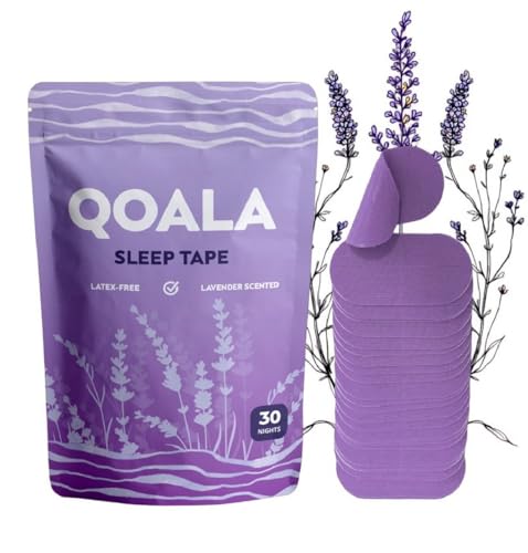Lavender Scented Mouth Tape for Sleeping | Hypoallergenic Anti Snoring Sleep Strips | Premium Snore Reducing Device | 30 Nights Supply Sleep Tape