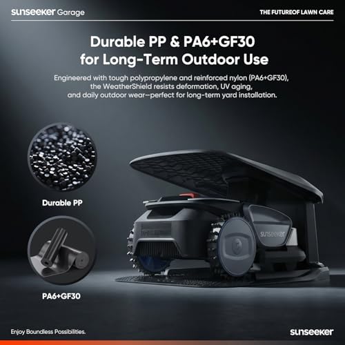 Image of Sunseeker Garage for S4 Robot Lawn Mower - UV-Proof, All-Season Protection, PP + PA6+GF30 Durable Build