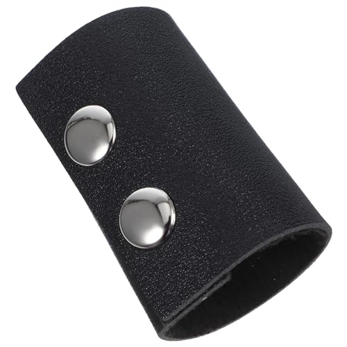 Beaupretty Leather Hair Tie for Thick Heavy or Curly Hair - Simple Style - Brown - 1 Count