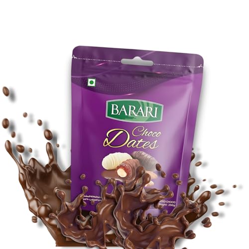 Image of Fruitri premium Choco Dates Stuffed Dates 250g (Khajoor) No Additives Assorted Healthy Khajur Fresh & Natural Diet
