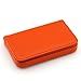 Partstock(TM) Flip Style Leather Business Name Card Wallet / Holder 25 Cards Case 4L x 2.8W inches with Magnetic Shut.(Orange)