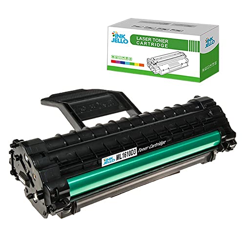 InkJello Compatible Toner Cartucho Reemplazo por Samsung ML 1610 ML 1615 ML 1620 ML 1625 ML 2010 ML 2015 ML 2020 ML 2510 ML 2570 ML 2571N SCX 4321 SCX 4521F ML1610D3 (Negro, Soltero Pack)