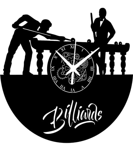 Horloge murale billard et accessoires de table de jeux - 2