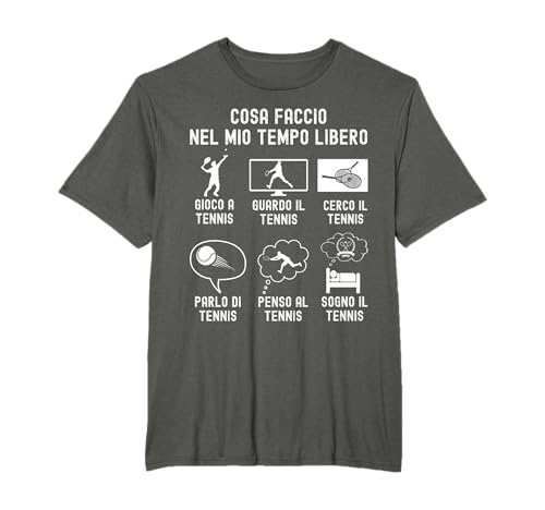 Tennis Divertente Uomo e Donna | Tennis Bambino Battuta Maglietta