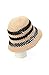 Kate Spade New York Women's Striped Spade Cloche Hat, Stylish Fashion Accessory Cap for Summer