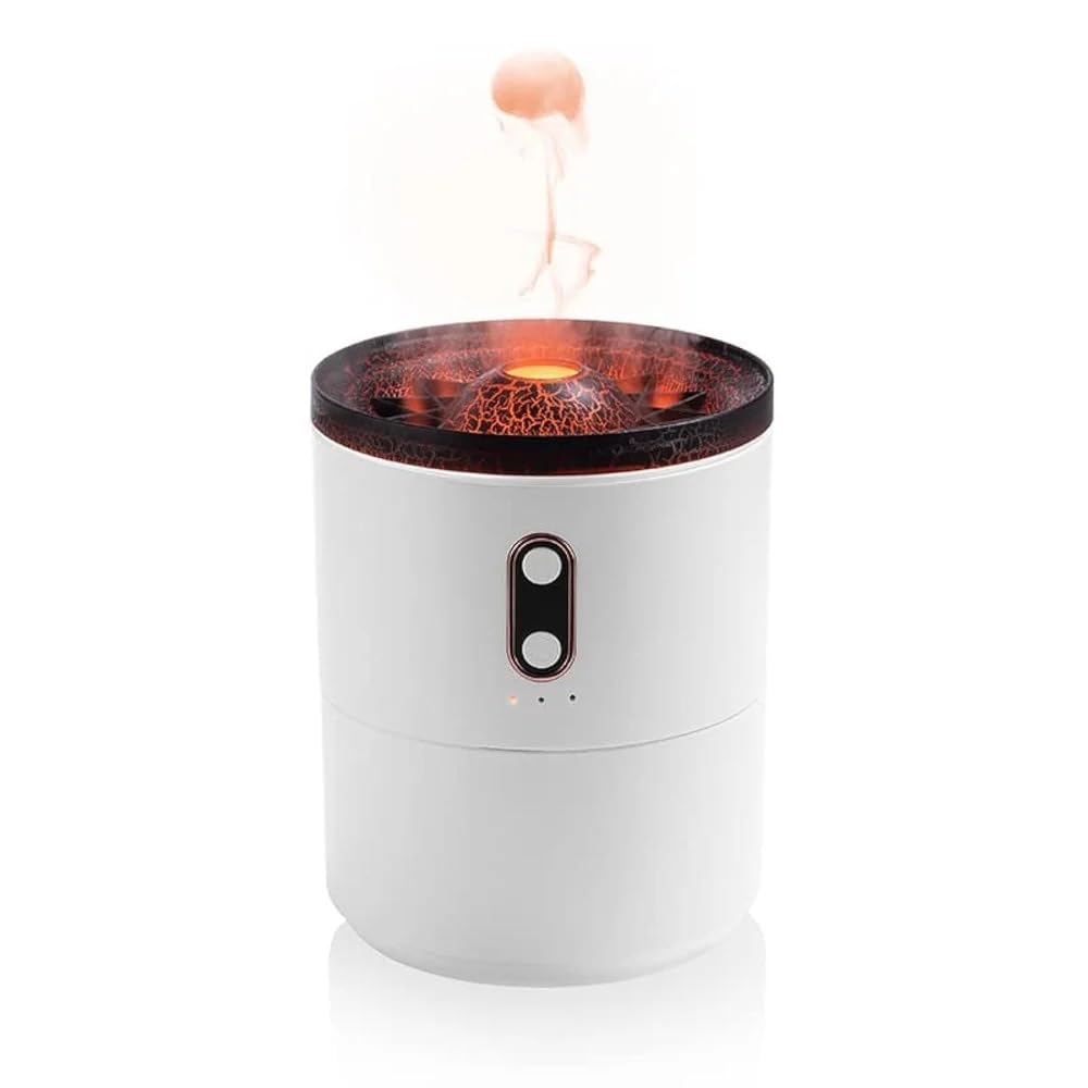 Onpoint Flame Humidifier for Room with 2 Color Light Modes, 450 ML Fog Humidifier| Cool Mist Humidifier with Auto-Off Protection for Bedroom, Hotel, Livingroom, Car & Office (White- Pack of 1) (B0DJCZ3KBP) Amazon Price History, Amazon Price Tracker