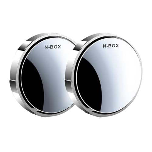 【InnoWave】車用補助ミラー サイドミラー サブミラー 互換性 NBOX エヌボックス 360度角度調整可能 死角解消 車用ブラインドスポットミラー 自動車のプロトタイプに合わせた設計 2個セット 銀色