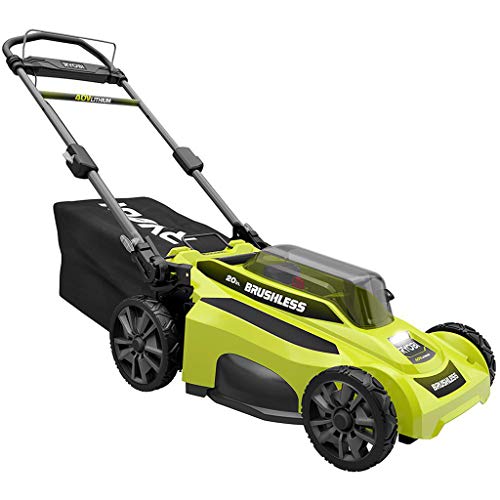 RYOBI Lawn Mower 20 in. 40-Volt Lithium-Ion Brushless Cordless Walk Behind