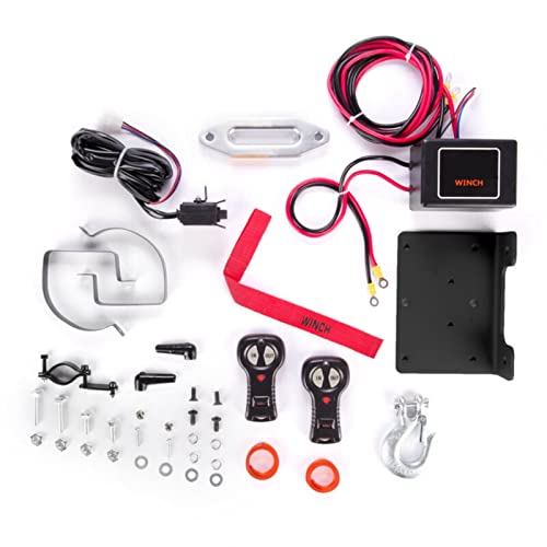 DOLUNTO 12V Winch Eléctrico Off-Road 3000LB miniatura 3
