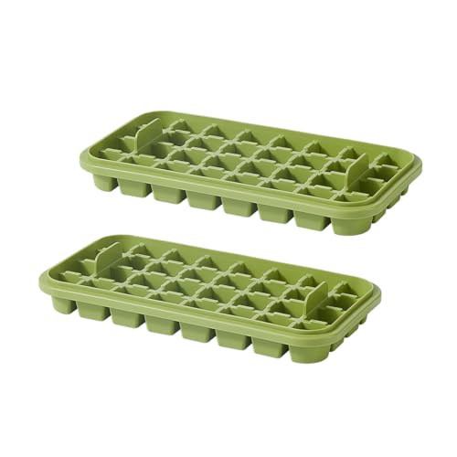 2 Pcs Ice Cube Trays Refill for Doonly Easy Release Ice Cube Tray (Green)