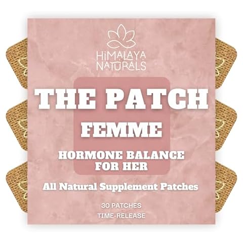 Femme Herbal Patches for Natural Menopause Relief & Hormone Balance Support During Mensturation | 30 Day Supply | Gentle Care for Women Cover
