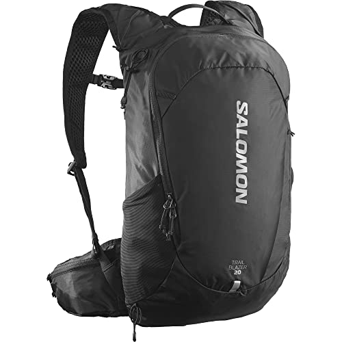 Salomon Trailblazer 20 Trekkingrucksack Unisex, Vielseitigkeit, einfache Handhabung, Komfort und Leichtigkeit, Schwarz, Black