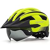 Mehrere Zubehör: Der Fahrradhelm Herren ausgestattet mit Magnetbrille und abnehmbarem Visier, das sich leicht abnehmen lässt. Eine tragbare Helmtasche ist praktisch, damit Sie auf Ihrer Radtour ordentlich Ordnung schaffen können.