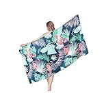 Sricam Portable Quick Drying Absorbent Beach Towel Oversized 180x80cm Big Extra Large Microfiber Sand Free Towels for Adult Quick Dry Travel Camping Beach Accessories Vacation Essential Gift