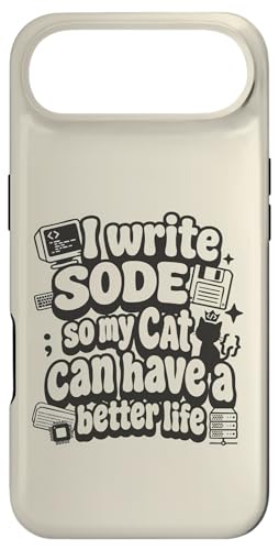 I write code so my cat can have a better life funny geek �X�}�z�P�[�X iPhone Air �p