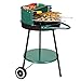 Parrilla Portátil Pequeña Para Barbacoa Parrilla De Carbón Carretilla Para Parrilla Carrito Parrilla De Camping Con Asas 2 Ruedas, Ventilación Ajustable, Para Picnics En El Jardín Al Aire Libre