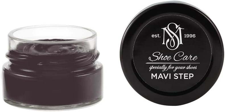 Leather Repair Cream-Filler - NCS S 8005-R20B Blackish Purple Brown - Scuff & Scratch Remover Compound for Smooth Leather by MAVI STEP - 0.34 fl oz / 10 ml