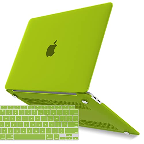 IBENZER Compatible with New MacBook Air 13 inch Case 2022 2021 2020 M1 A2337 A2179 A1932, Plastic Hard Shell Case with Keyboard Cover for Mac Retina Display with Touch ID, Avocado Green, MAT13-AVGN+1 by IBENZER - Used condition - US$11.07