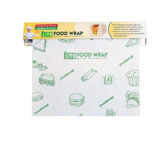Image of LITE Food wrap 11 Meter Multipurpose Food Wrapping Paper Roll | Oilproof, Reusable Wrap for Food | Roti, Paratha & Sandwich Paper | Extra Wide 11 inch Food Wrapping Paper
