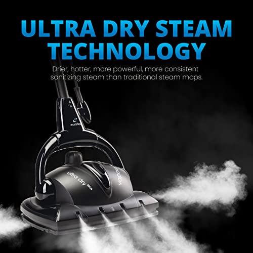 Euroflex Vapour M2R Steam Mop High Pressure Steam Cleaner For Floors 36 Psi Heavy Duty Commercial Grade Superheated Steam 266 Degrees F With Front Steam Boost Ultra Dry Steam #TOP1